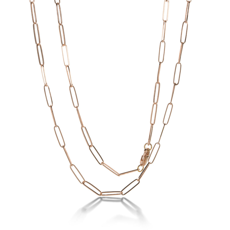 Julez Bryant Rose Gold Rectangular Link Chain - 18" | Quadrum Gallery