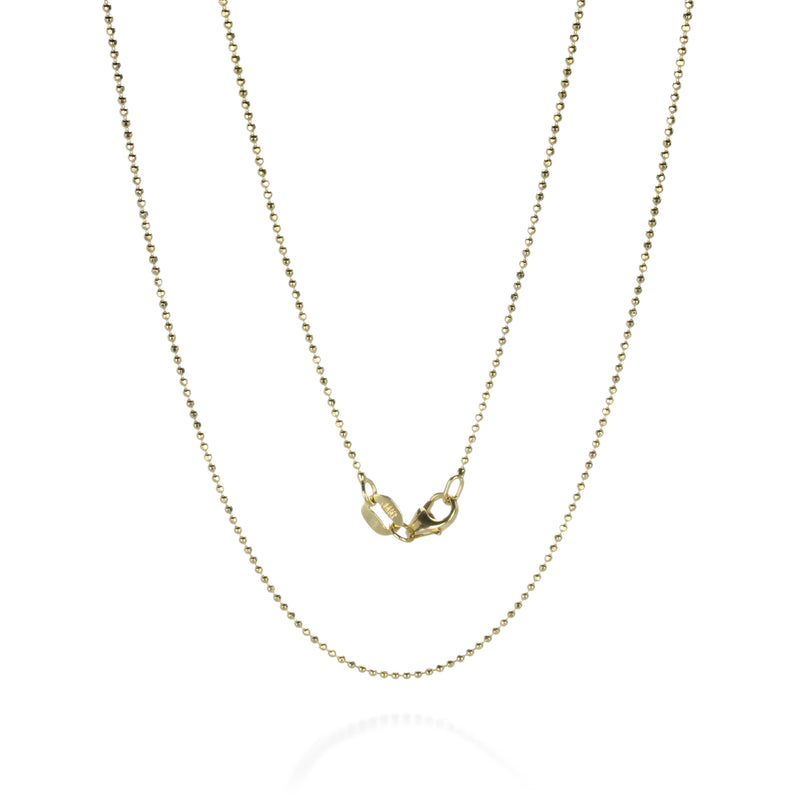 Julez Bryant Yellow Gold 1mm Ball Chain - 18" | Quadrum Gallery