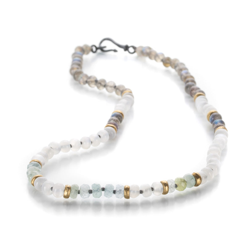 Joseph Brooks Aquamarine, Moonstone & Labradorite Necklace | Quadrum Gallery