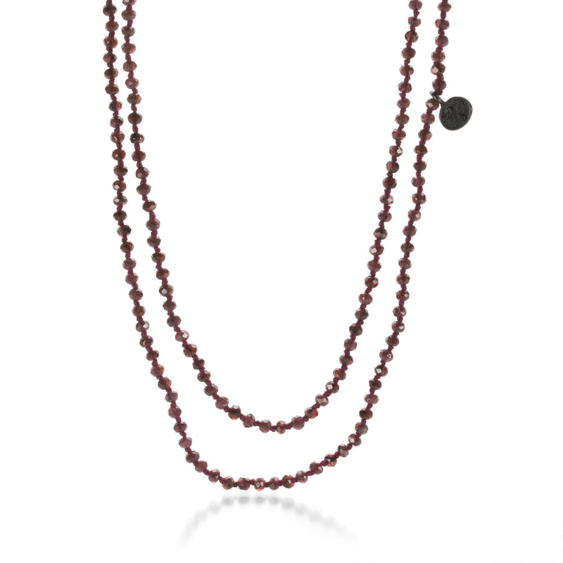 Joseph Brooks 3mm Red Garnet Bead Necklace | Quadrum Gallery