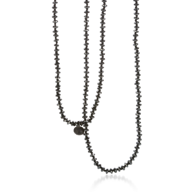 Joseph Brooks 3mm Hematite Bead Necklace 30" | Quadrum Gallery