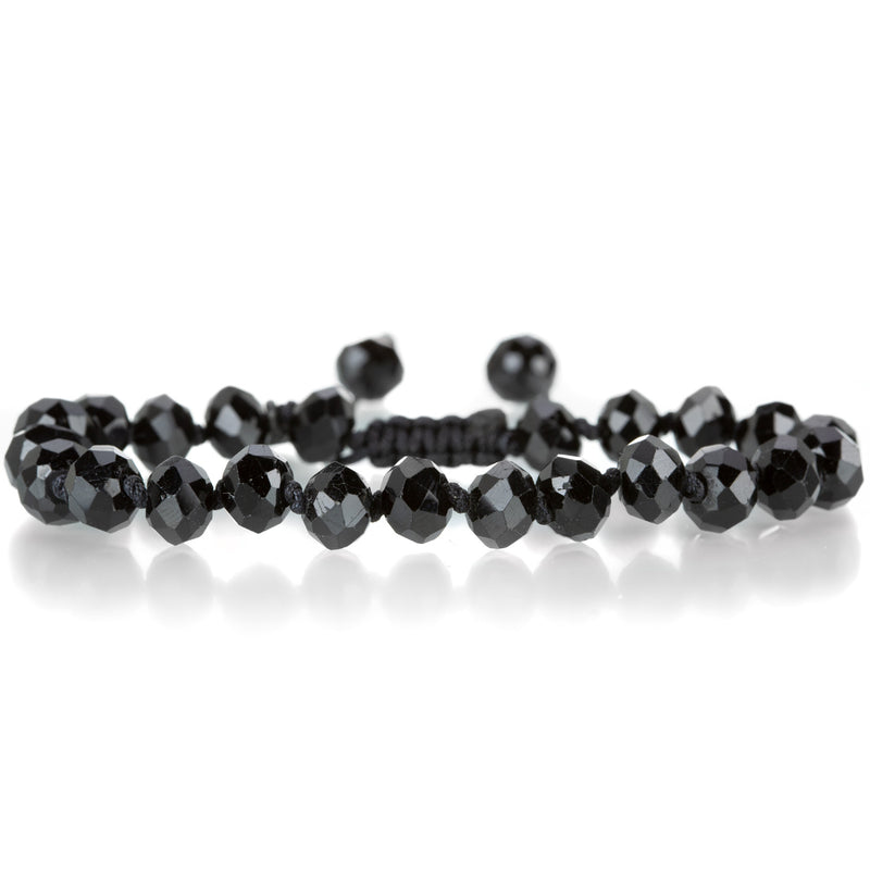 Joseph Brooks 8mm Faceted Black Tourmaline Bracelet | Quadrum Gallery