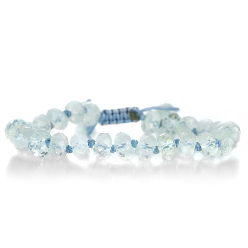 Joseph Brooks 8mm Crystal Clear Aquamarine Bracelet | Quadrum Gallery