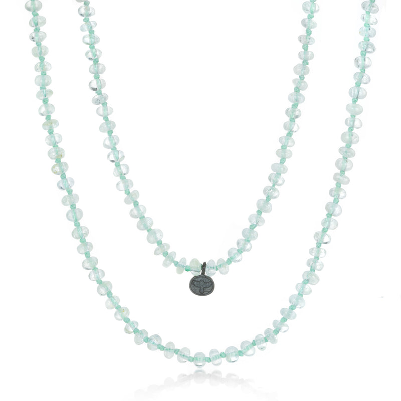 Joseph Brooks 5mm Smooth Aquamarine Necklace - 30" | Quadrum Gallery