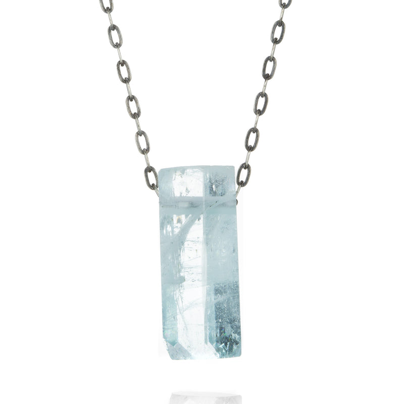 Joseph Brooks 27mm Aquamarine Crystal Necklace | Quadrum Gallery