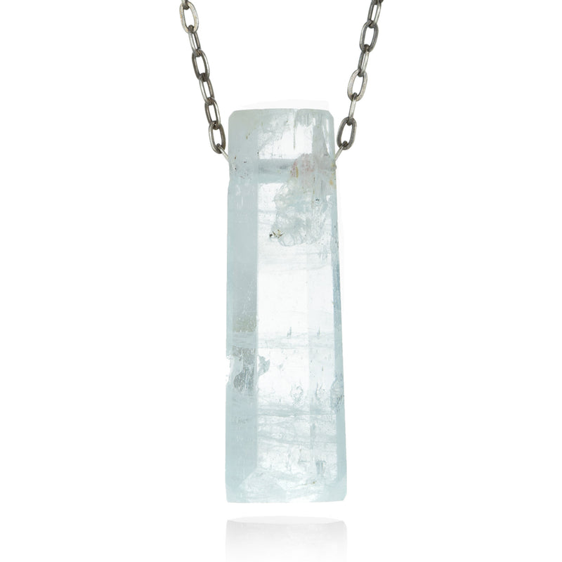 Joseph Brooks 41mm Aquamarine Crystal Necklace | Quadrum Gallery