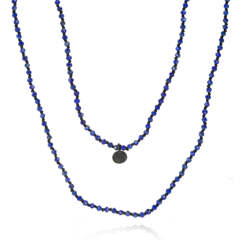 Joseph Brooks 4mm Faceted Lapis Rondelle Necklace | Quadrum Gallery