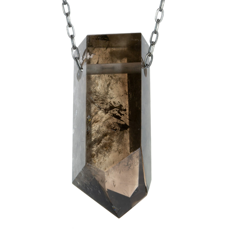 Joseph Brooks 43mm Smoky Quartz Crystal Necklace | Quadrum Gallery