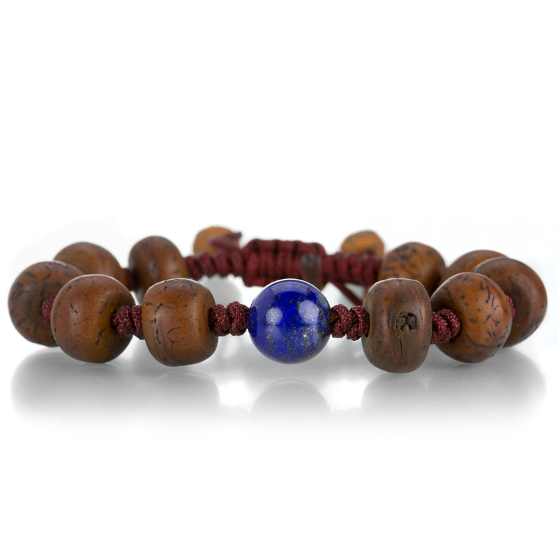 Joseph Brooks Tibetan Bodhi Beaded Bracelet with Lapis | Quadrum Gallery