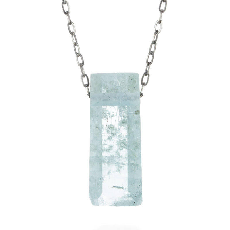 Joseph Brooks Aquamarine Crystal Pendant Necklace - 22" | Quadrum Gallery