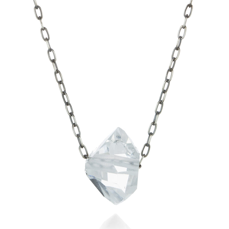 Joseph Brooks Silver Natural Herkimer Diamond Crystal Necklace | Quadrum Gallery