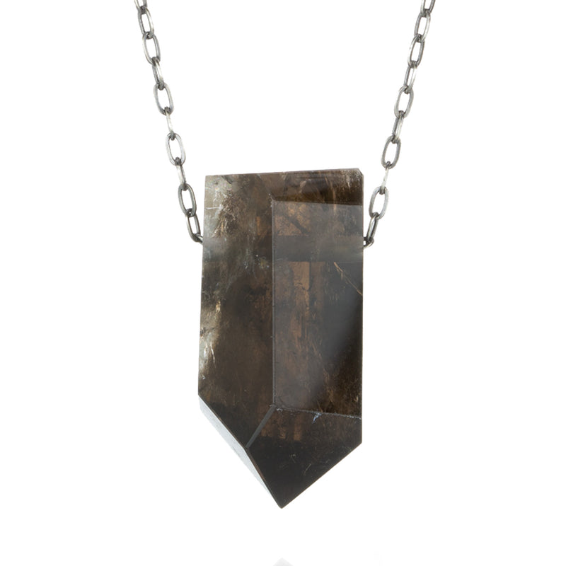 Joseph Brooks Natural Smoky Quartz Crystal Pendant Necklace | Quadrum Gallery