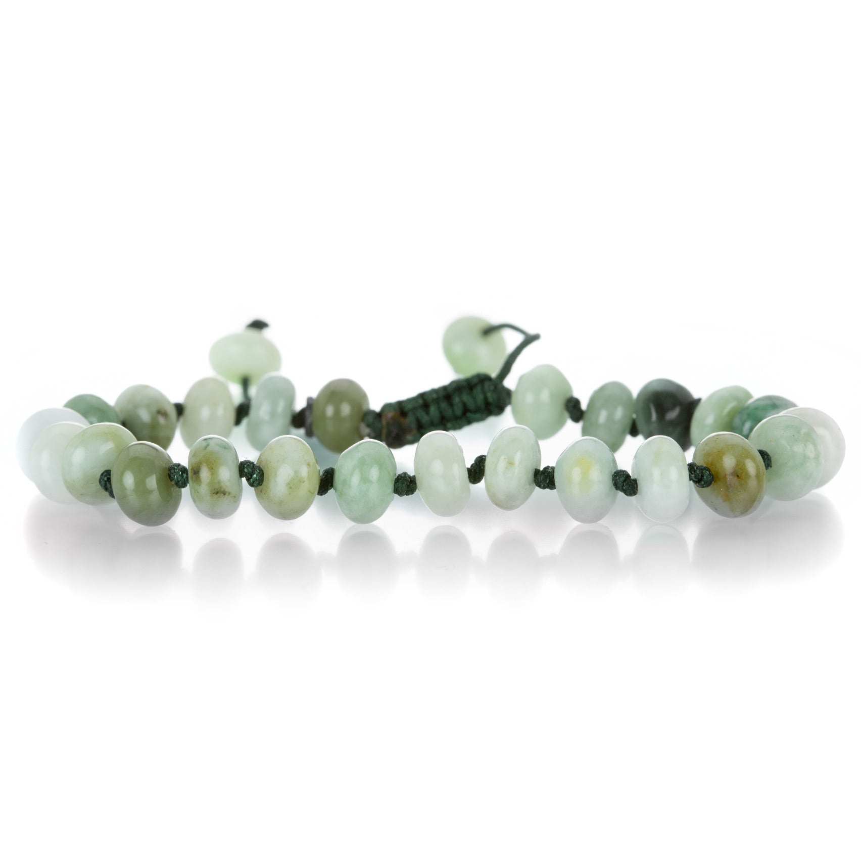 Sterling Silver 8-mm Jade Bead Bracelet