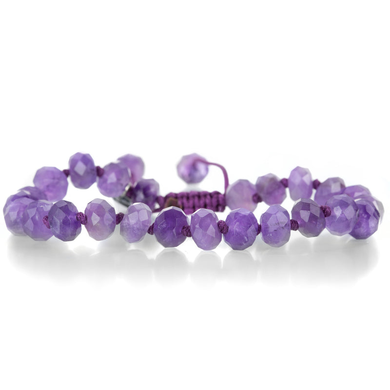 Joseph Brooks Faceted Amethyst Rondelle Bracelet in 8mm | Quadrum Gallery