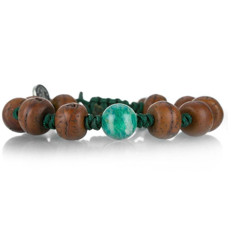 Joseph Brooks Tibetan Bodhi Bead Bracelet with Amazonite | Quadrum Gallery