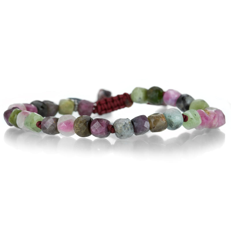 Joseph Brooks 6mm Multicolor Tourmaline Cube Bracelet | Quadrum Gallery