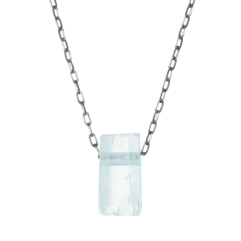 Joseph Brooks 19mm Aquamarine Crystal Pendant Necklace | Quadrum Gallery