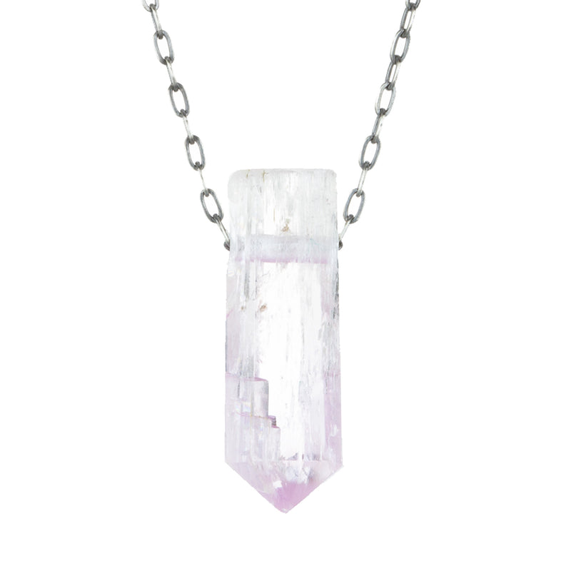 Joseph Brooks 32mm Kunzite Crystal Pendant Necklace | Quadrum Gallery