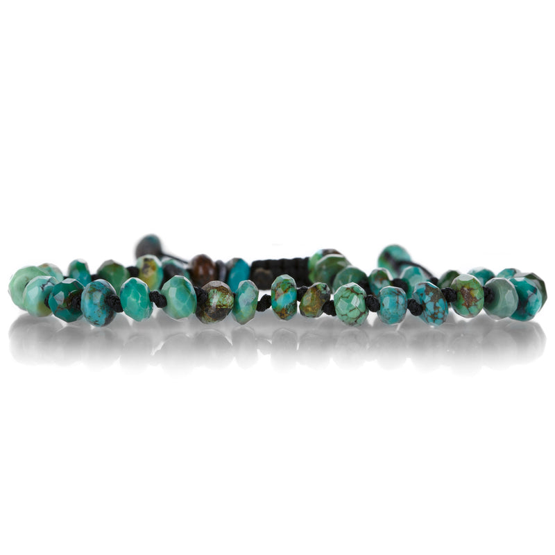 Joseph Brooks 5mm Faceted Arizona Turquoise Beaded Bracelet | Quadrum Gallery