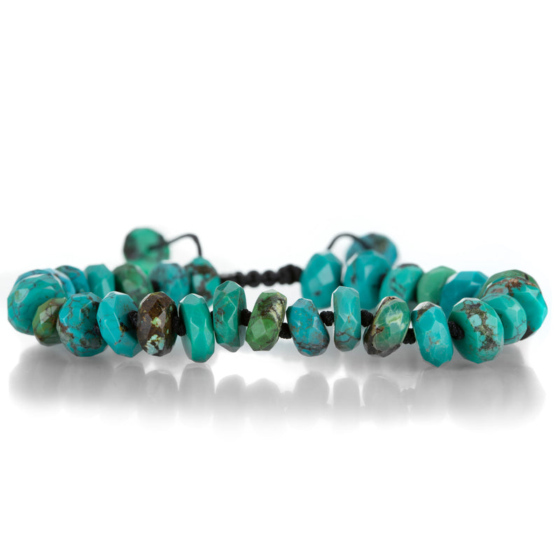 Joseph Brooks 10mm Faceted Arizona Turquoise Beaded Bracelet | Quadrum Gallery