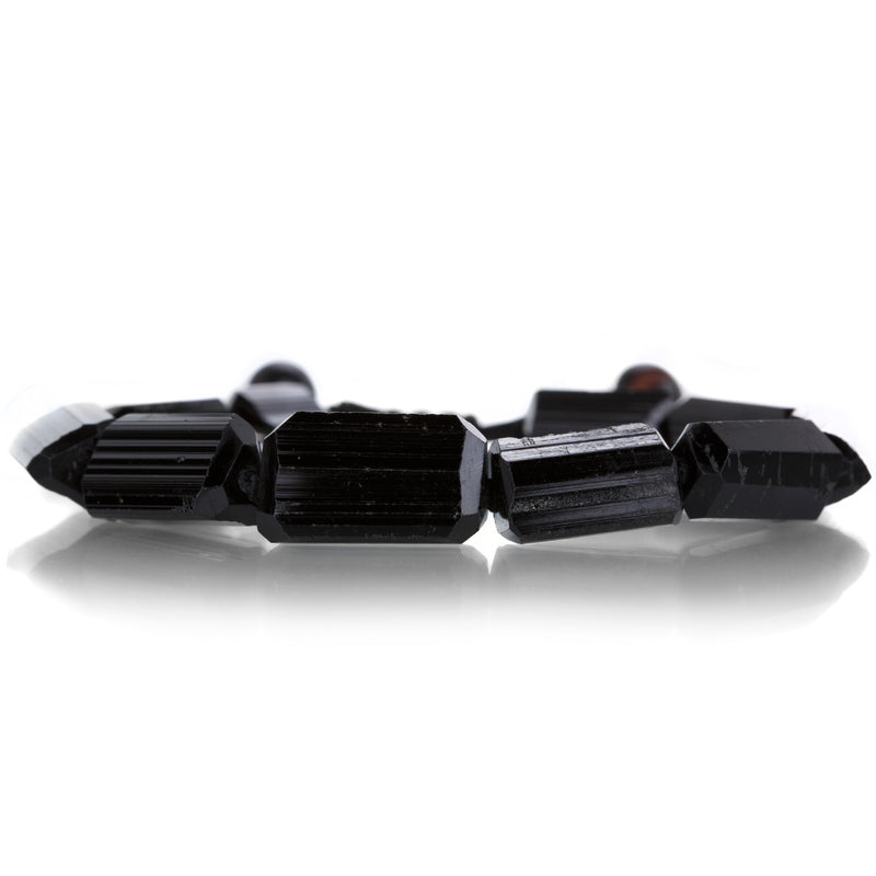 Joseph Brooks 10mm Rectangular Black Tourmaline Bracelet | Quadrum Gallery