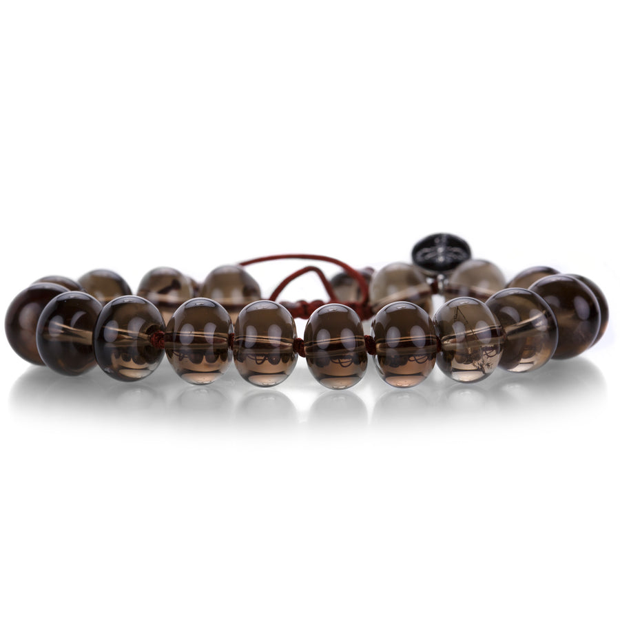 Joseph Brooks Smooth 12mm Smoky Quartz Bracelet | Quadrum Gallery