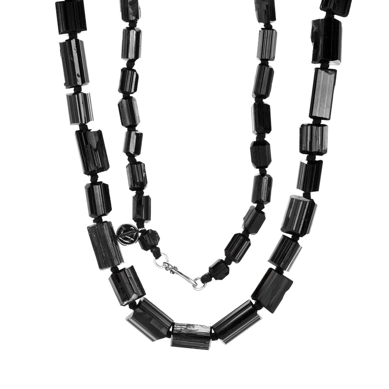 Joseph Brooks 10mm Rectangular Black Tourmaline Necklace | Quadrum Gallery