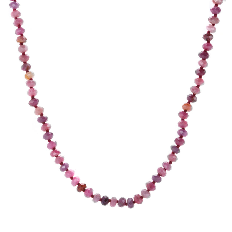 Joseph Brooks 5mm Faceted Ruby Necklace | Quadrum Gallery