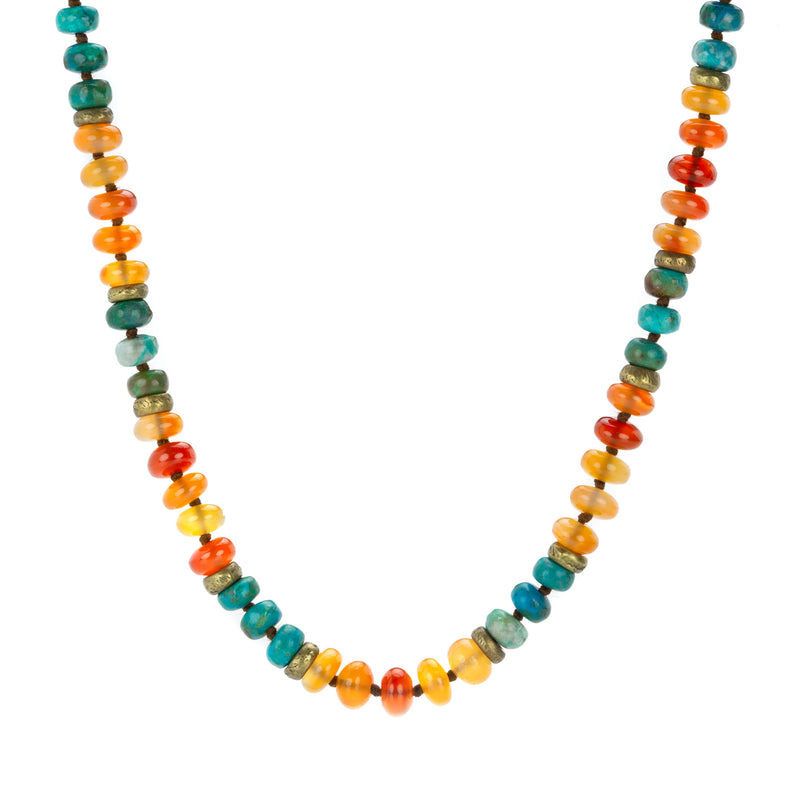 Joseph Brooks Carnelian and Chrysocolla Necklace | Quadrum Gallery