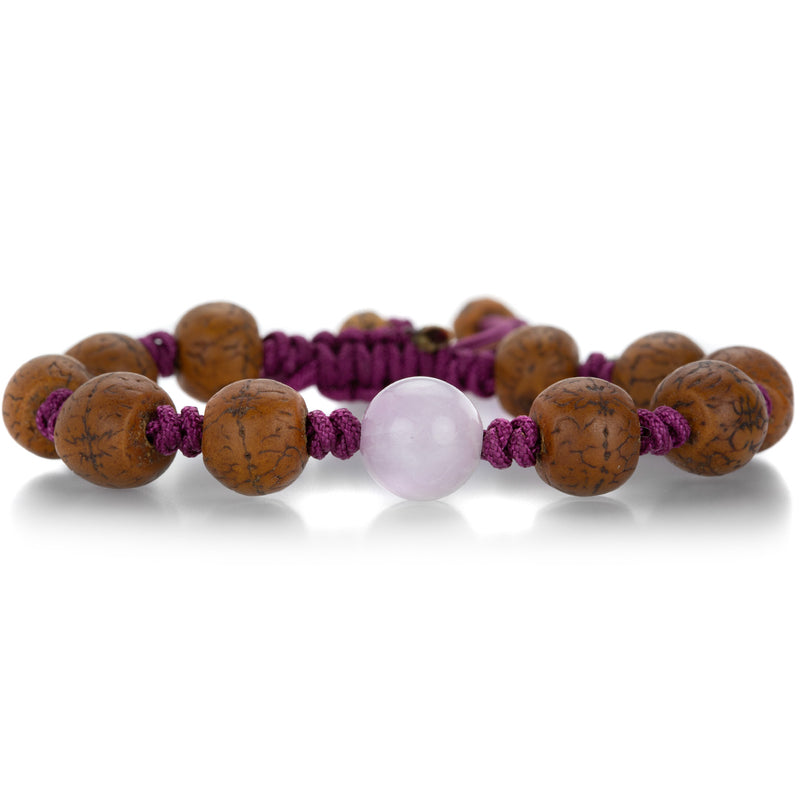 Joseph Brooks Tibetan Bodhi Seed Bead Bracelet with Kunzite | Quadrum Gallery