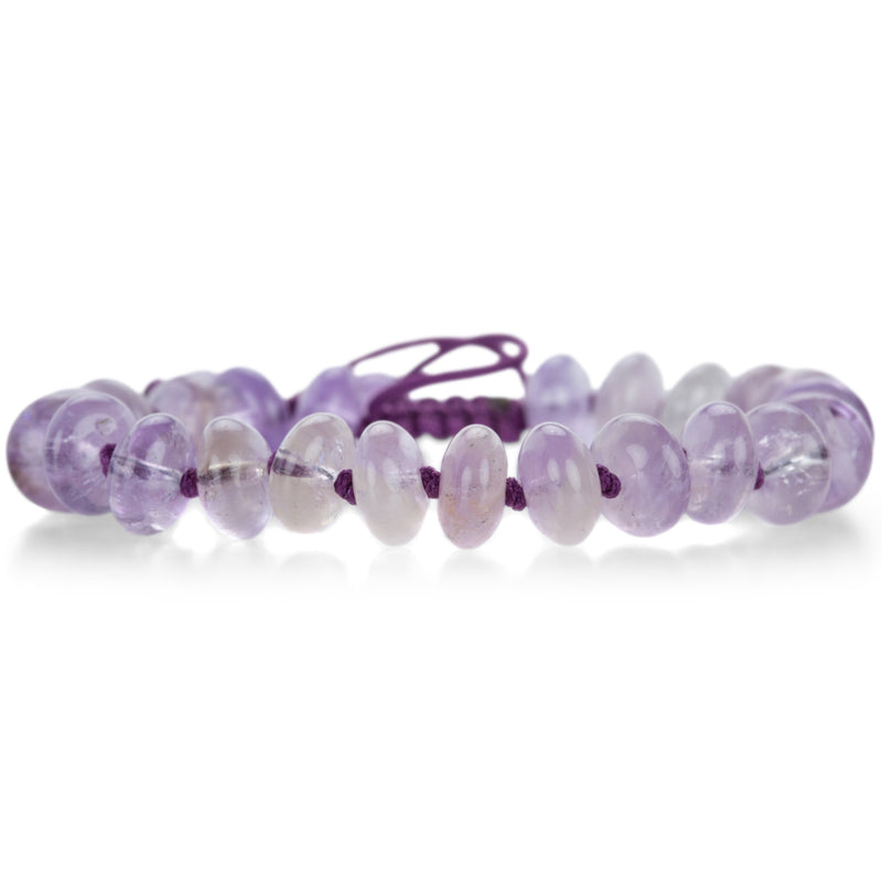 Joseph Brooks 10mm Smooth Amethyst Rondelle Bracelet | Quadrum Gallery