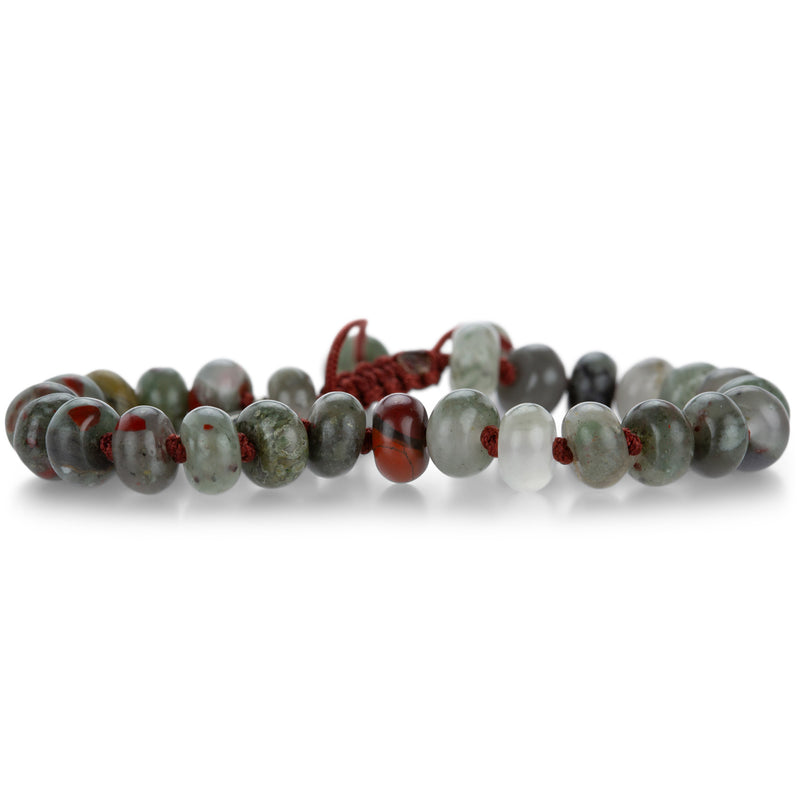 Joseph Brooks 8mm African Bloodstone Bracelet | Quadrum Gallery