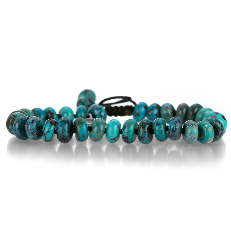 Joseph Brooks Smoooth 8mm Arizona Turquoise Macrame Bracelet | Quadrum Gallery