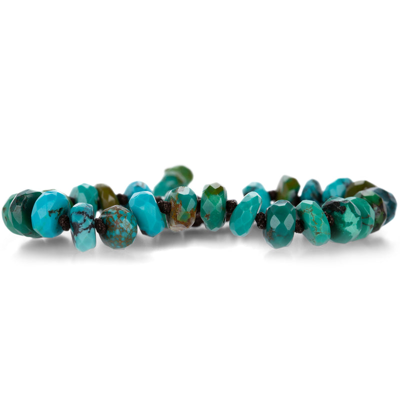 Joseph Brooks Faceted 10mm Arizona Turquoise Beaded Bracelet | Quadrum Gallery