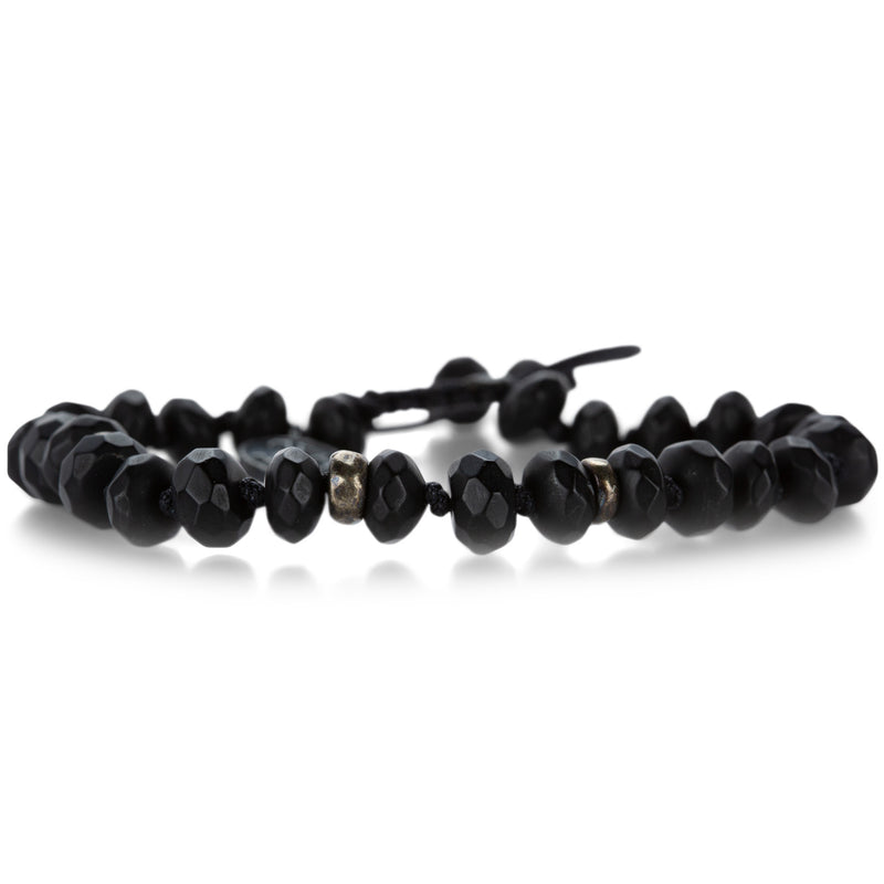 Joseph Brooks Black Onyx and Silver Bead Bracelet | Quadrum Gallery