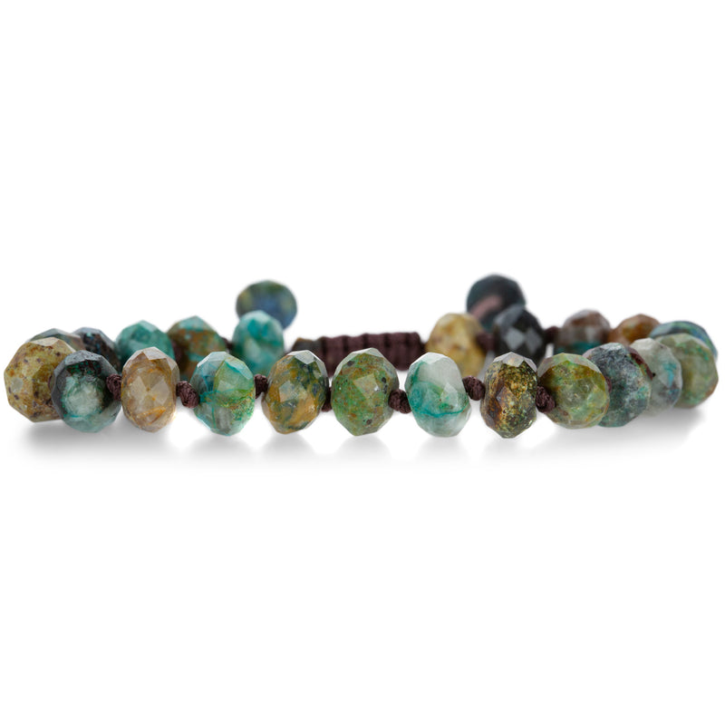 Joseph Brooks 8mm Faceted Chrysocolla Beaded Bracelet | Quadrum Gallery