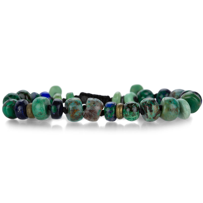 Joseph Brooks Chrysocolla and Malachite Azurite Beaded Bracelet | Quadrum Gallery