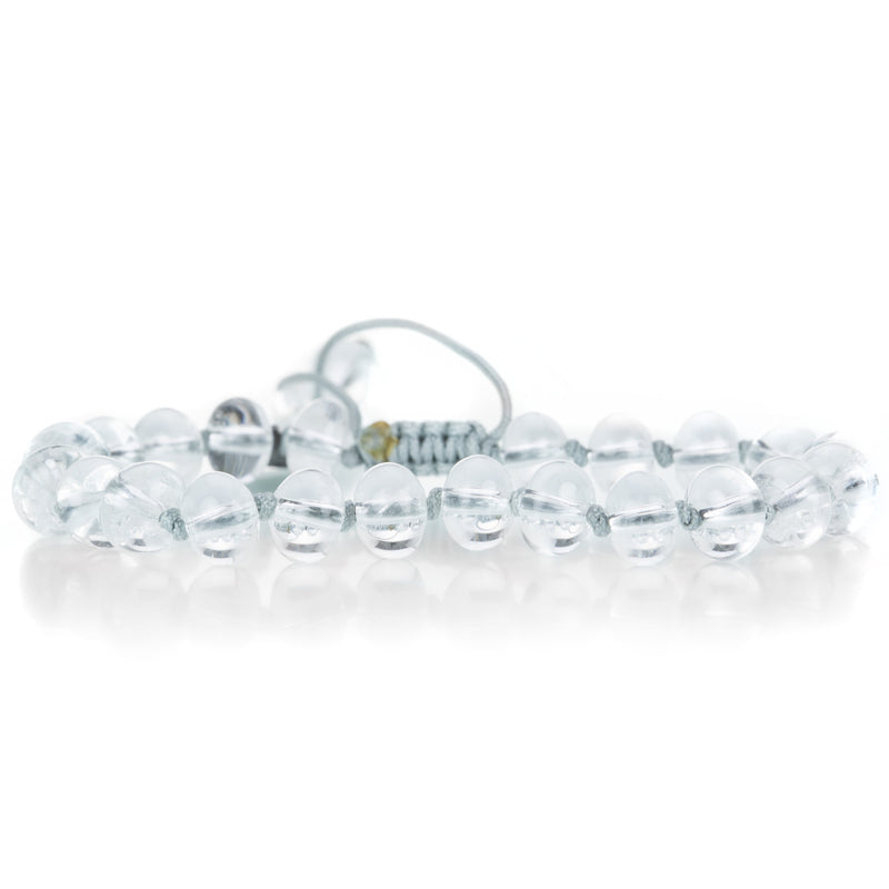 Joseph Brooks Smooth 8mm Clear Quartz Bracelet | Quadrum Gallery