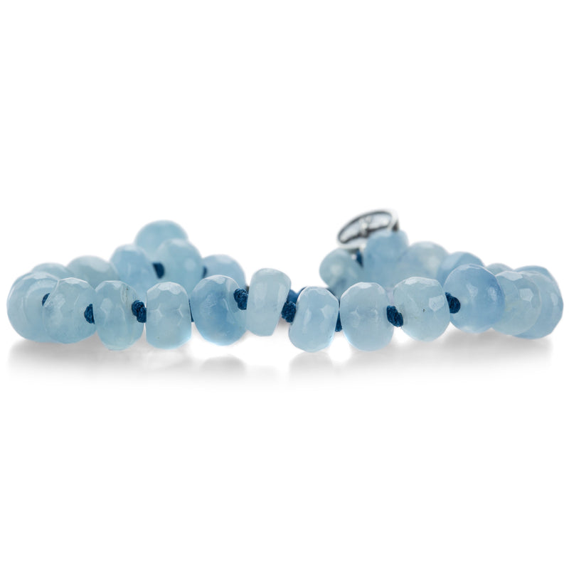 Joseph Brooks Faceted 8mm Ice Blue Aquamarine Bracelet | Quadrum Gallery