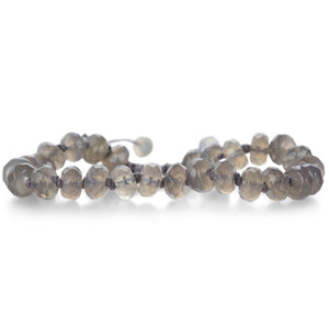 Joseph Brooks Faceted 8mm Gray Onyx Bracelet | Quadrum Gallery