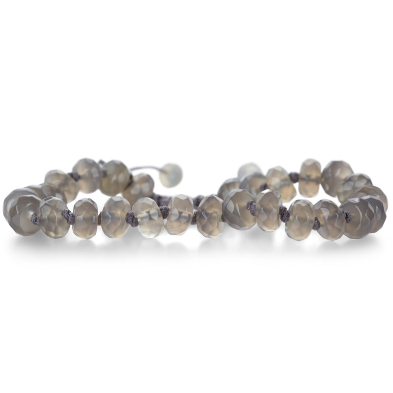 Joseph Brooks Faceted 8mm Gray Onyx Bracelet | Quadrum Gallery