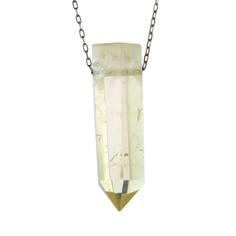 Joseph Brooks Large Citrine Quartz Crystal Pendant Necklace | Quadrum Gallery