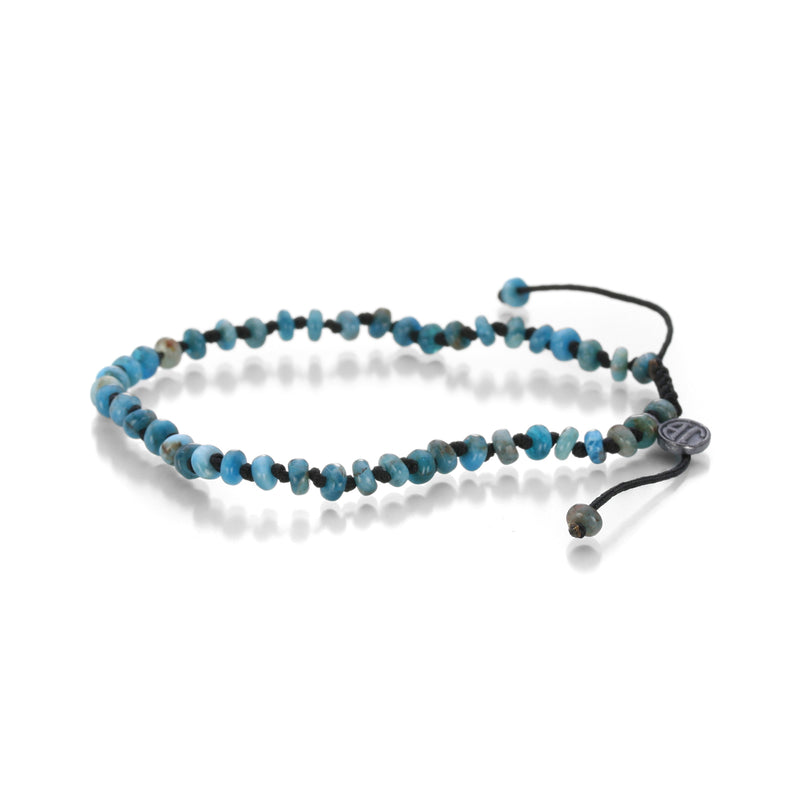 Joseph Brooks  4mm Smooth Apatite Rondelle Bracelet | Quadrum Gallery