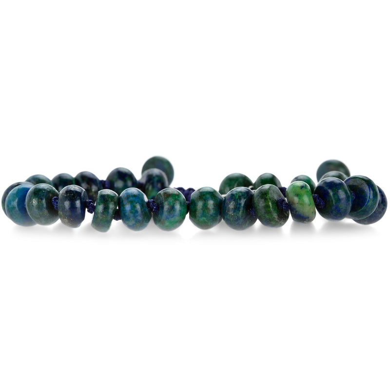 Joseph Brooks  8mm Azurite and Malachite Bracelet | Quadrum Gallery