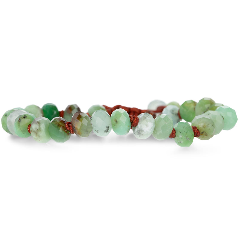 Joseph Brooks  8mm Faceted Chrysoprase Bracelet | Quadrum Gallery