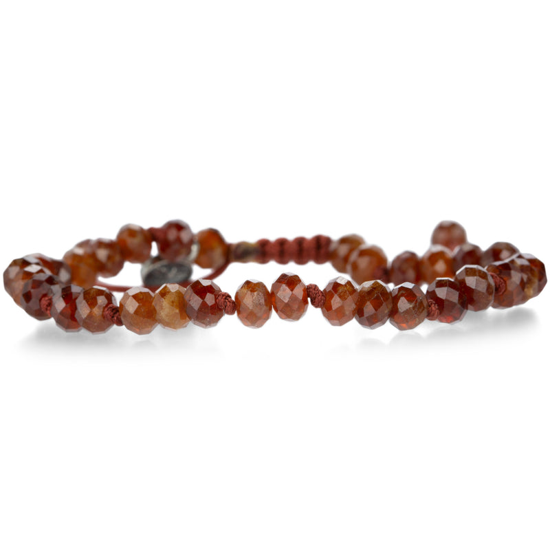 Joseph Brooks 6mm Faceted Hessonite Garnet Bracelet | Quadrum Gallery