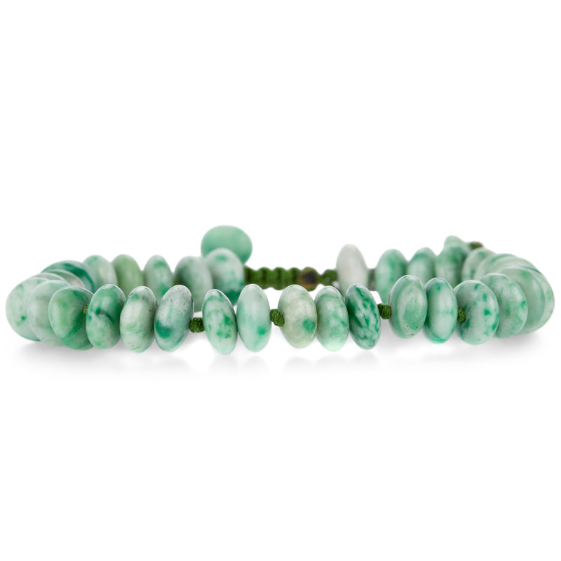 Joseph Brooks 8mm Smooth Burmese Green Jade Bracelet | Quadrum Gallery