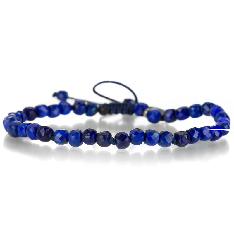 Joseph Brooks  5mm Faceted Lapis Cube Bracelet | Quadrum Gallery