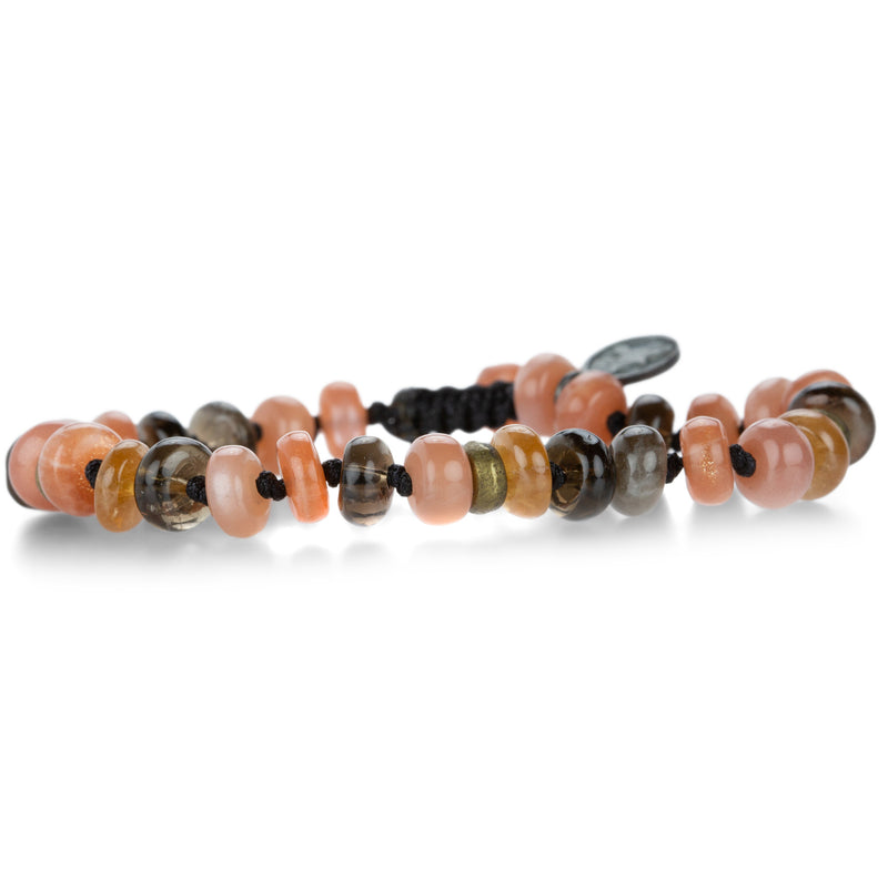 Joseph Brooks Peach Moonstone, Quartz and Garnet Bracelet | Quadrum Gallery