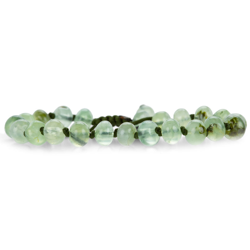 Joseph Brooks Smooth 8mm Prehnite Bracelet | Quadrum Gallery